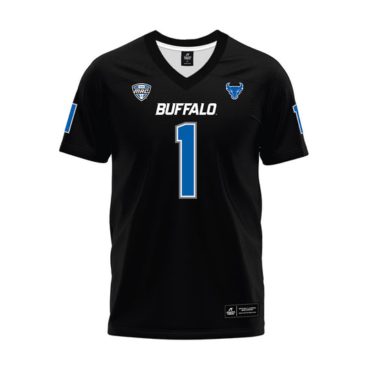 Buffalo - NCAA Football : Qua Sanders - Black Premium Football Jersey