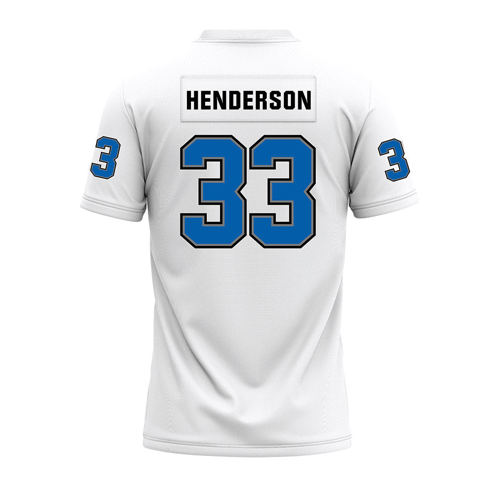 Buffalo - NCAA Football : Connor Henderson - White Premium Football Jersey-1