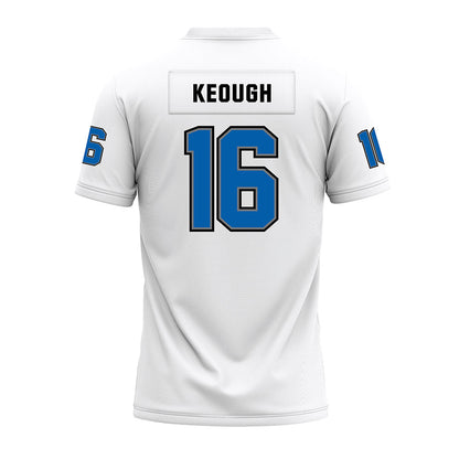 Buffalo - NCAA Football : John Keough - White Premium Football Jersey