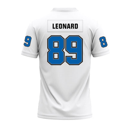 Buffalo - NCAA Football : Nick Leonard - White Premium Football Jersey
