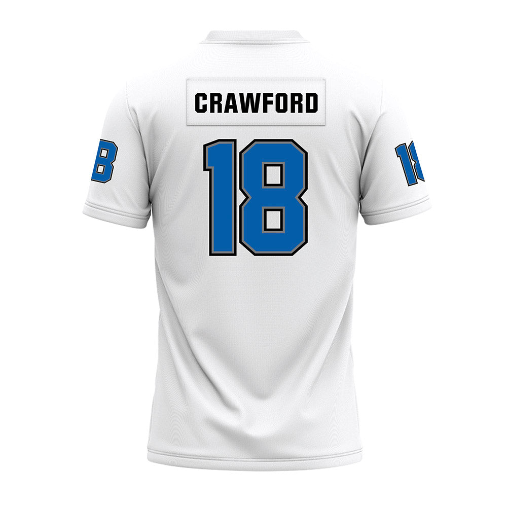 Buffalo - NCAA Football : Dion Crawford - White Premium Football Jersey