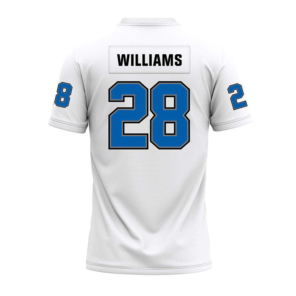 Buffalo - NCAA Football : Shey Williams - White Premium Football Jersey