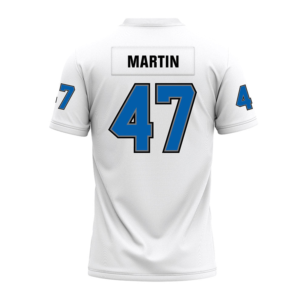 Buffalo - NCAA Football : Christopher Martin - White Premium Football Jersey