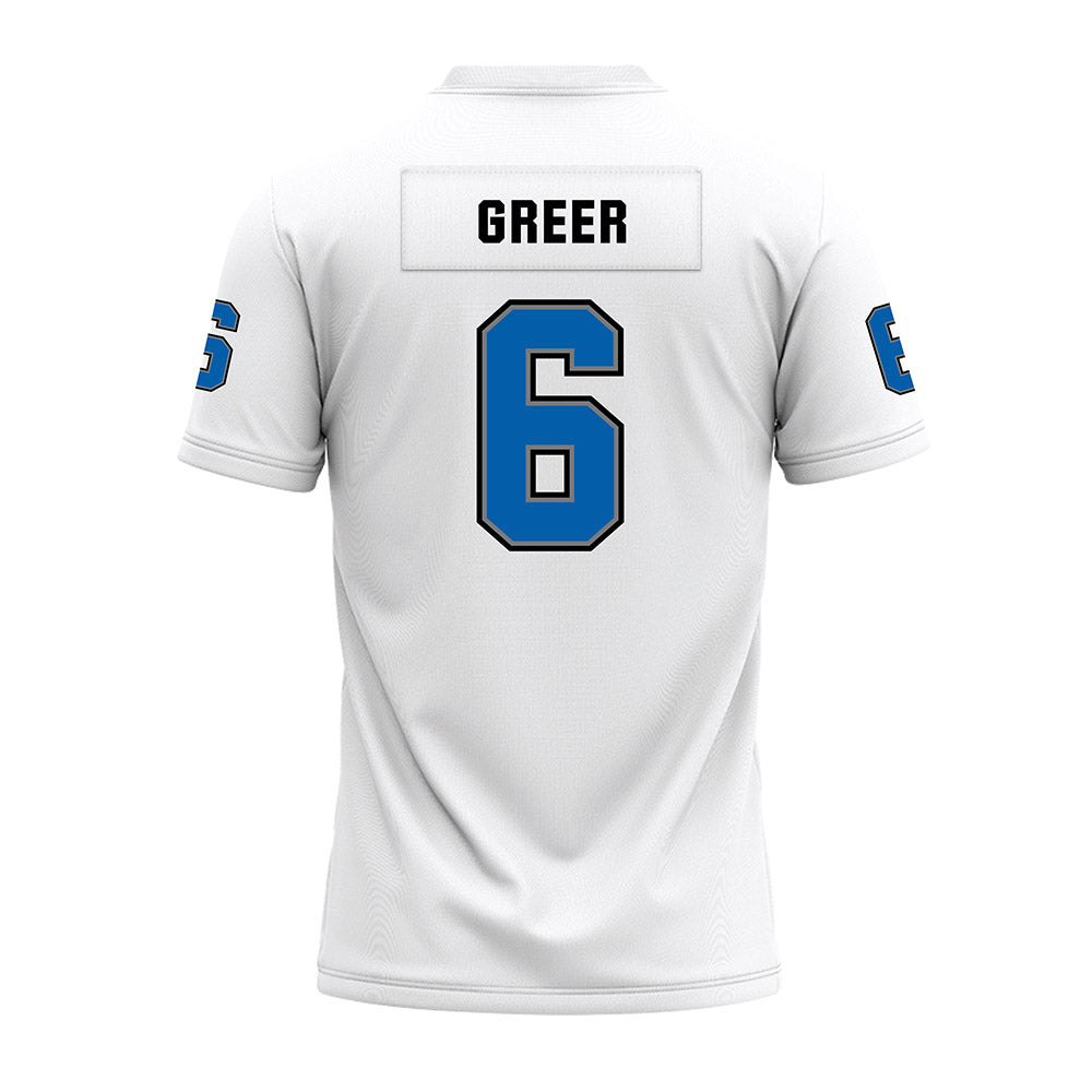 Buffalo - NCAA Football : Miles Greer - White Premium Football Jersey-1