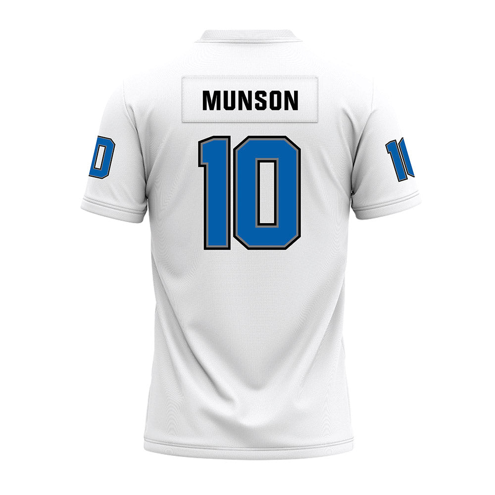 Buffalo - NCAA Football : Jamiere Munson - White Premium Football Jersey-1