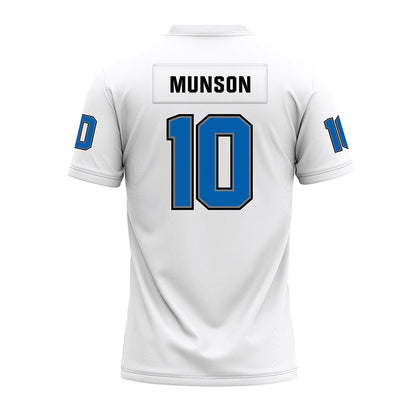 Buffalo - NCAA Football : Jamiere Munson - White Premium Football Jersey-1