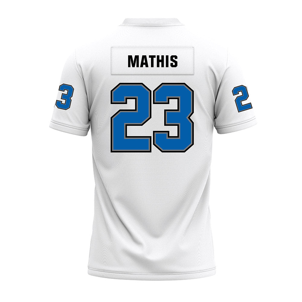 Buffalo - NCAA Football : Devare Mathis - White Premium Football Jersey-1
