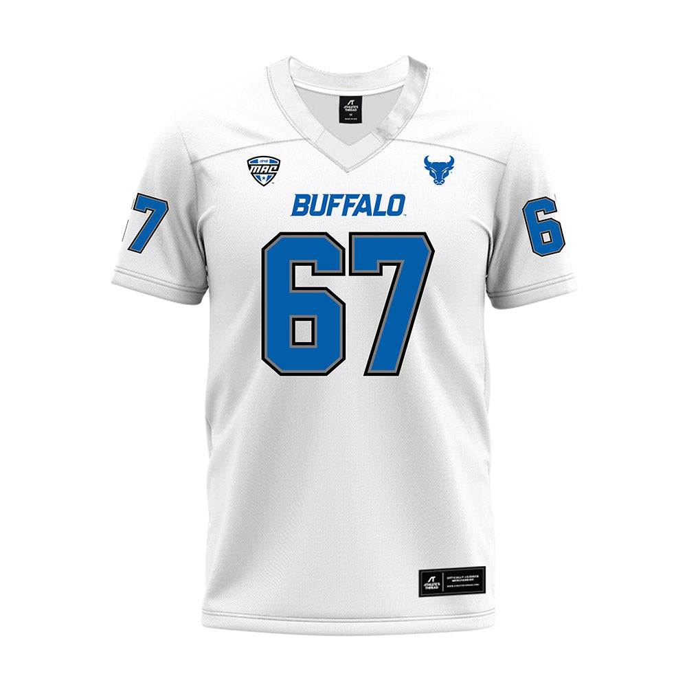Buffalo - NCAA Football : Alex Heininger - White Premium Football Jersey