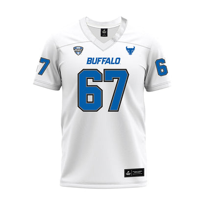 Buffalo - NCAA Football : Alex Heininger - White Premium Football Jersey