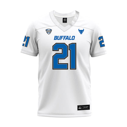 Buffalo - NCAA Football : Eddie Pleasant III - White Premium Football Jersey