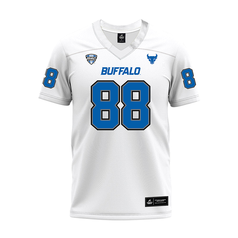Buffalo - NCAA Football : Ryan Daly - White Premium Football Jersey
