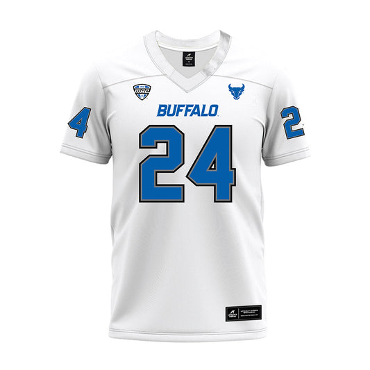 Buffalo - NCAA Football : James McNeil jr - White Premium Football Jersey