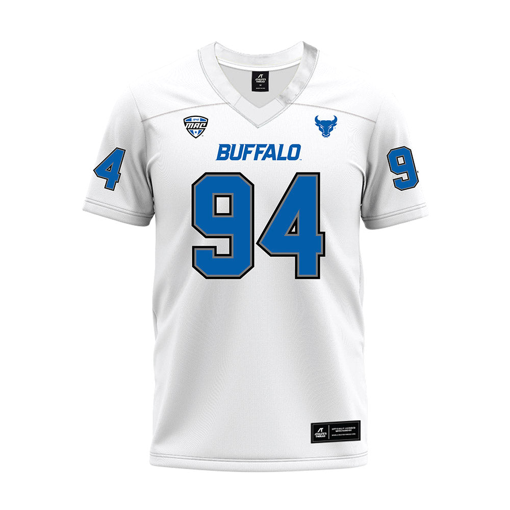 Buffalo - NCAA Football : Noah Wittmer - White Premium Football Jersey