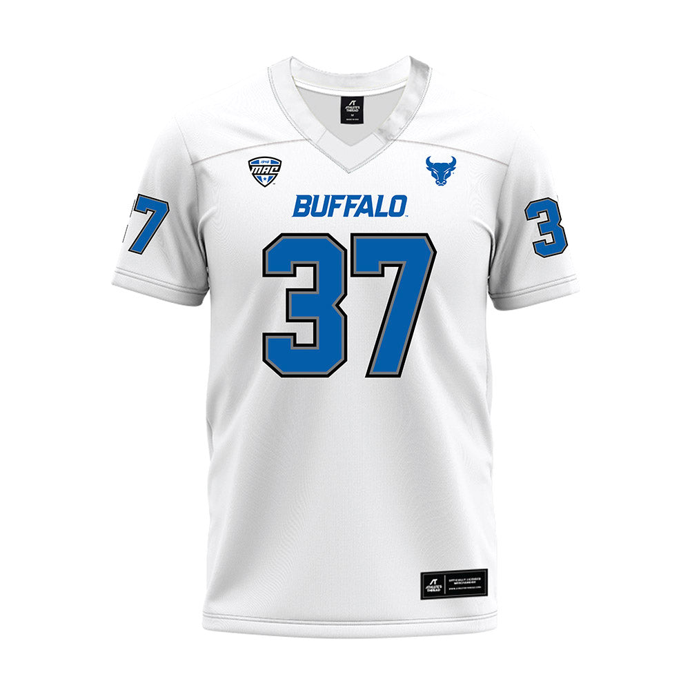 Buffalo - NCAA Football : Jordan Owens - White Premium Football Jersey