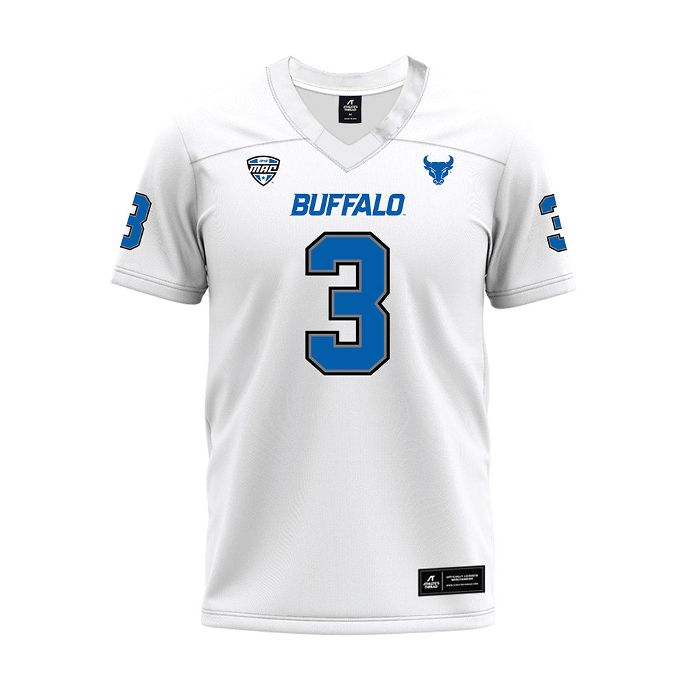 Buffalo - NCAA Football : Nik McMillan - White Premium Football Jersey