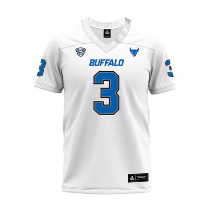 Buffalo - NCAA Football : Nik McMillan - White Premium Football Jersey