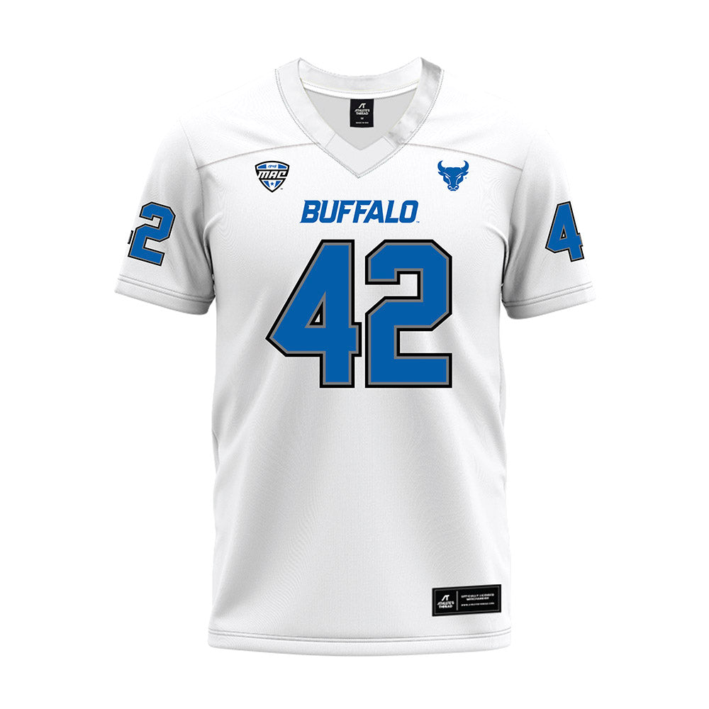 Buffalo - NCAA Football : mitchell viviano - White Premium Football Jersey