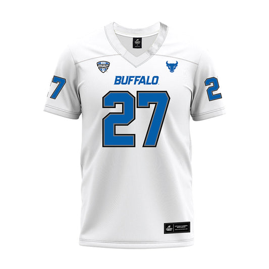 Buffalo - NCAA Football : Davion Coffee - White Premium Football Jersey-0