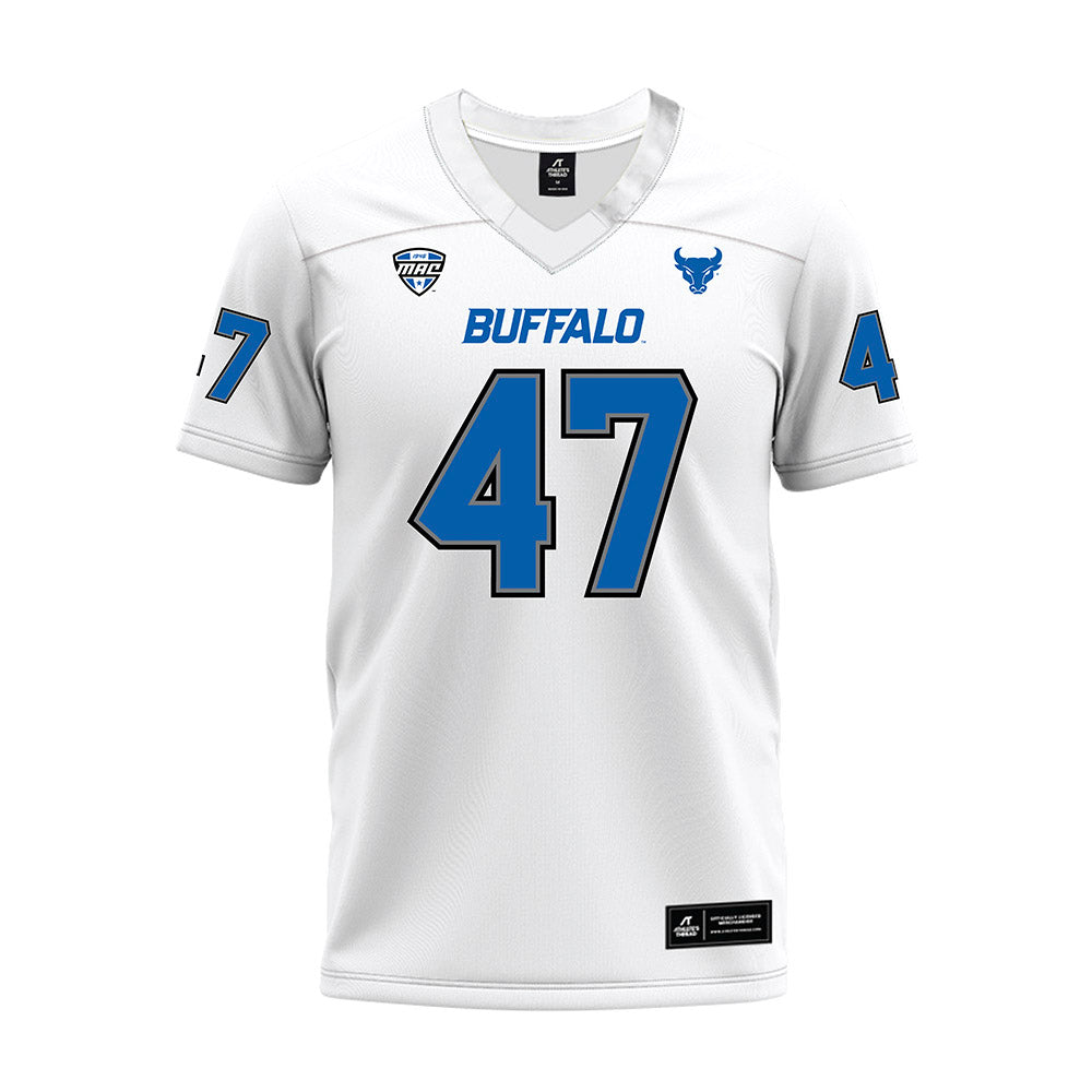 Buffalo - NCAA Football : Christopher Martin - White Premium Football Jersey