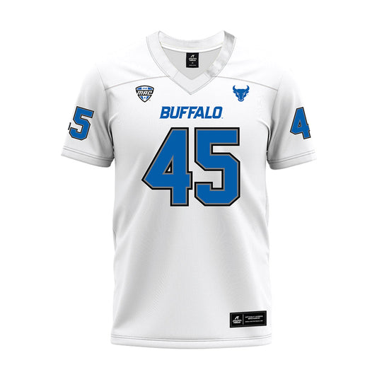 Buffalo - NCAA Football : Giovanni De Leon - White Premium Football Jersey