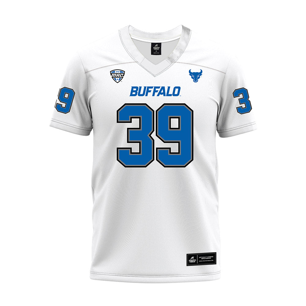Buffalo - NCAA Football : Mitchell Gonser - White Premium Football Jersey-0