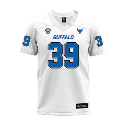 Buffalo - NCAA Football : Mitchell Gonser - White Premium Football Jersey-0