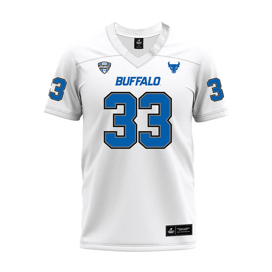Buffalo - NCAA Football : Mark Anthony Scott Jr - White Premium Football Jersey