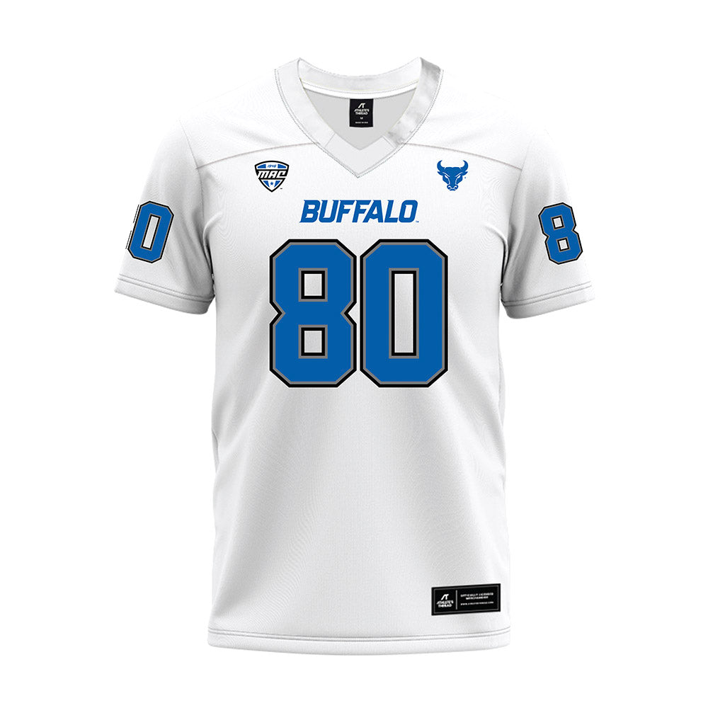 Buffalo - NCAA Football : Shamar Riser-Pressley - White Premium Football Jersey