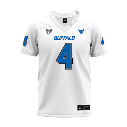 Buffalo - NCAA Football : Messiah Burch - White Premium Football Jersey-0