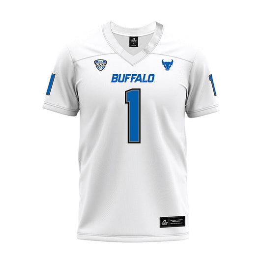 Buffalo - NCAA Football : Qua Sanders - White Premium Football Jersey