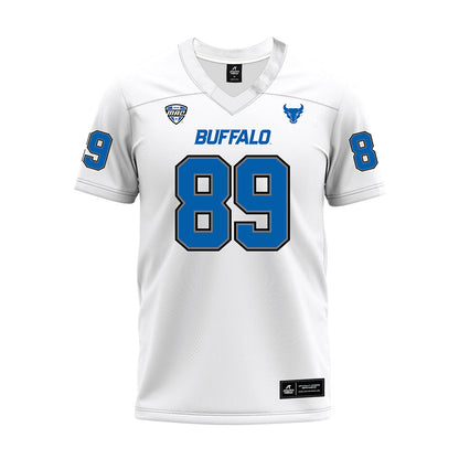 Buffalo - NCAA Football : Nick Leonard - White Premium Football Jersey