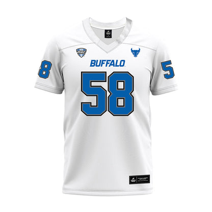 Buffalo - NCAA Football : Matthew Glen - White Premium Football Jersey