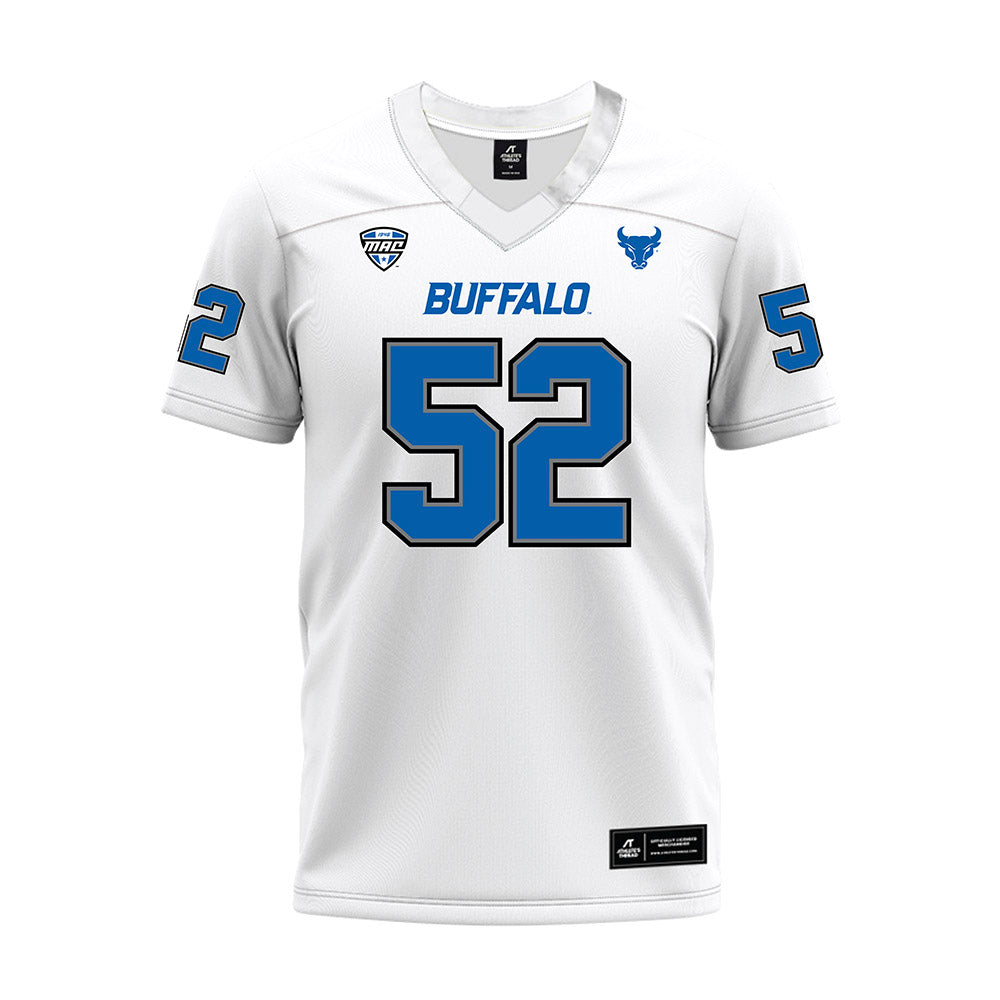 Buffalo - NCAA Football : Bradley Ilunga-Bisselele - White Premium Football Jersey-0