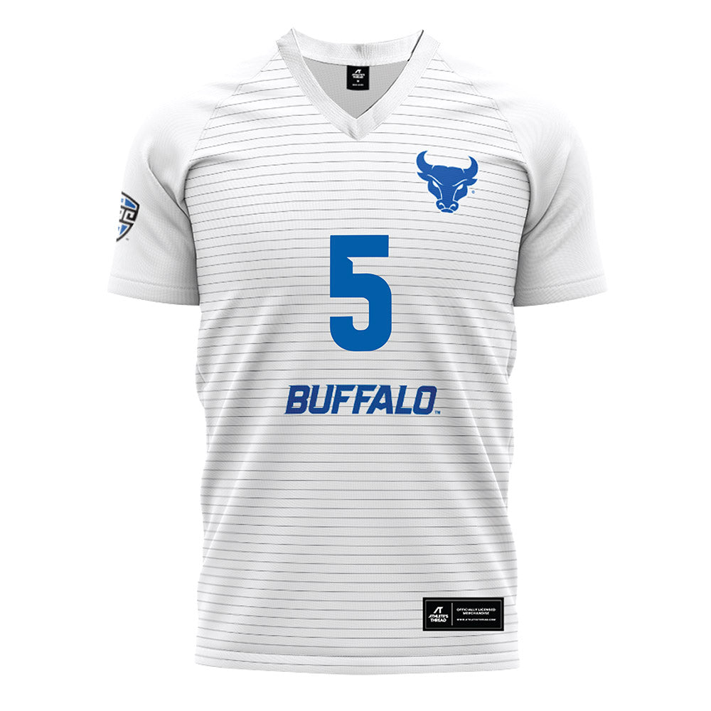 Buffalo - NCAA Women's Soccer : Frederique St-Jean - White Soccer Jersey