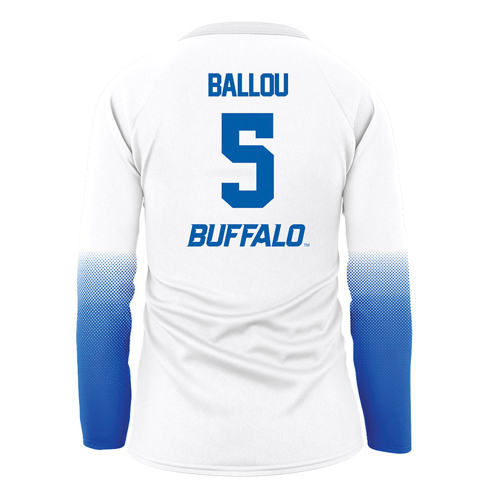 Buffalo - NCAA Women's Volleyball : Ashley Ballou - White Volleyball Jersey-1