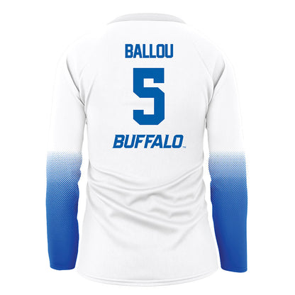 Buffalo - NCAA Women's Volleyball : Ashley Ballou - White Volleyball Jersey-1