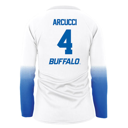 Buffalo - NCAA Women's Volleyball : Luli Arcucci - White Volleyball Jersey-1