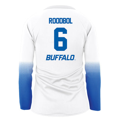 Buffalo - NCAA Women's Volleyball : Ava Roodbol - White Volleyball Jersey