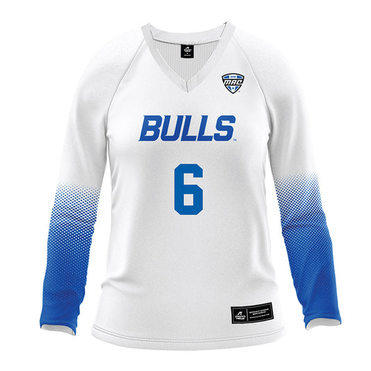 Buffalo - NCAA Women's Volleyball : Ava Roodbol - White Volleyball Jersey