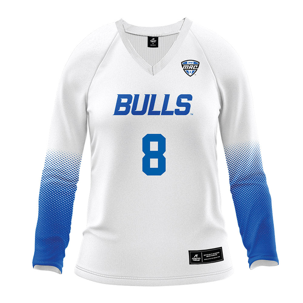 Buffalo - NCAA Women's Volleyball : Tehya Shaw - White Volleyball Jersey-0