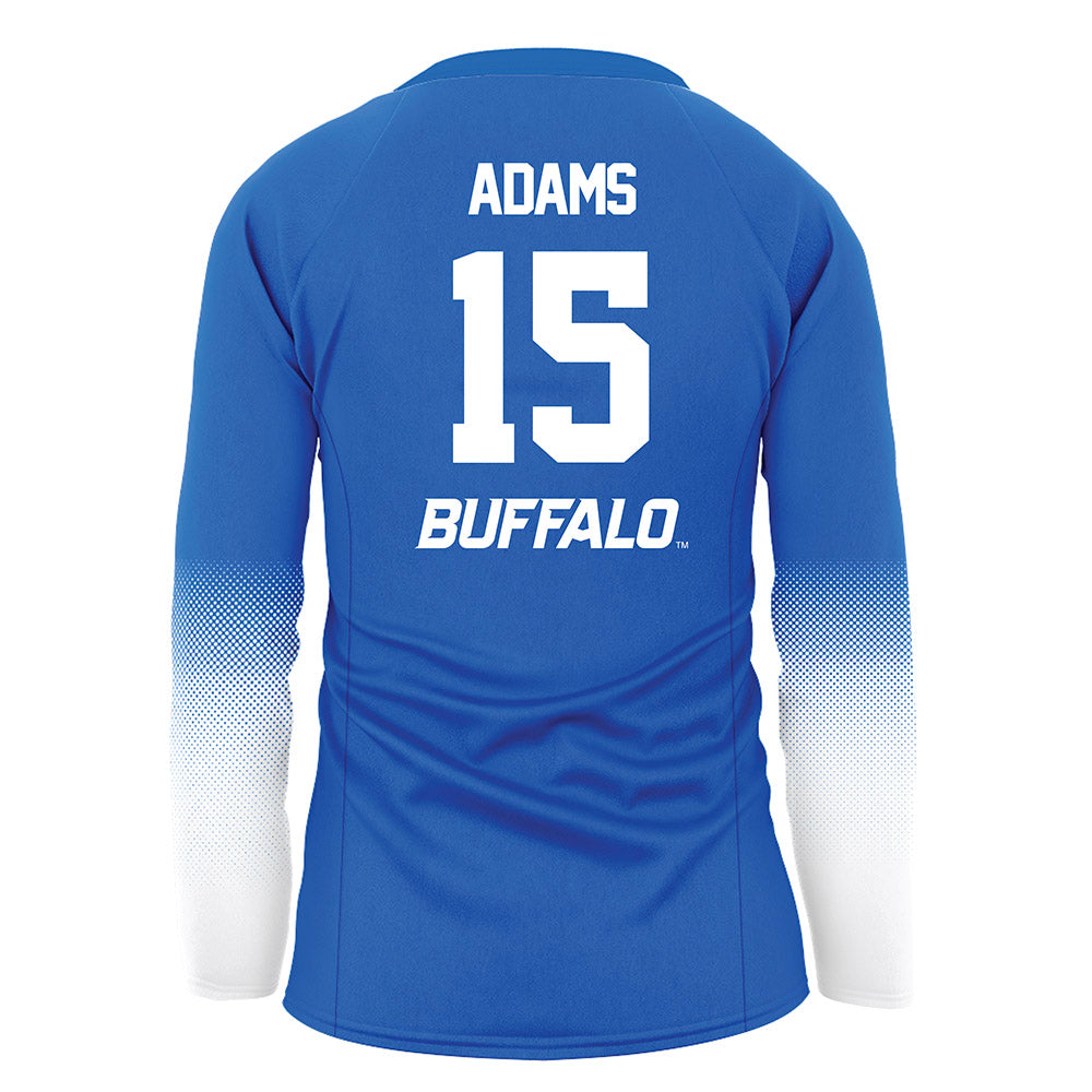 Buffalo - NCAA Women's Volleyball : Eve Adams - Blue Volleyball Jersey-1