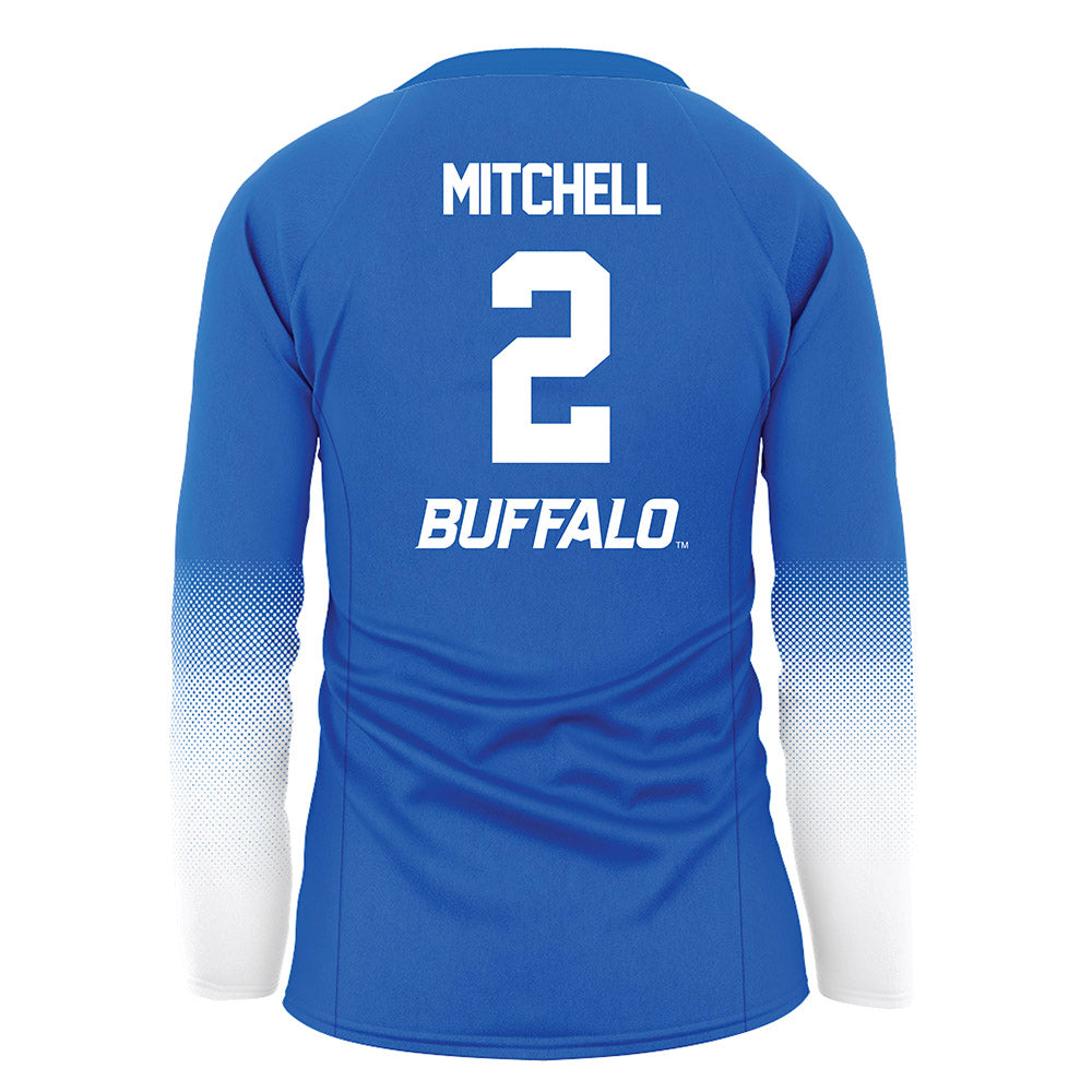 Buffalo - NCAA Women's Volleyball : Madilynn Mitchell - Blue Volleyball Jersey-1