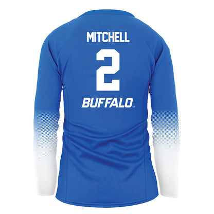 Buffalo - NCAA Women's Volleyball : Madilynn Mitchell - Blue Volleyball Jersey-1