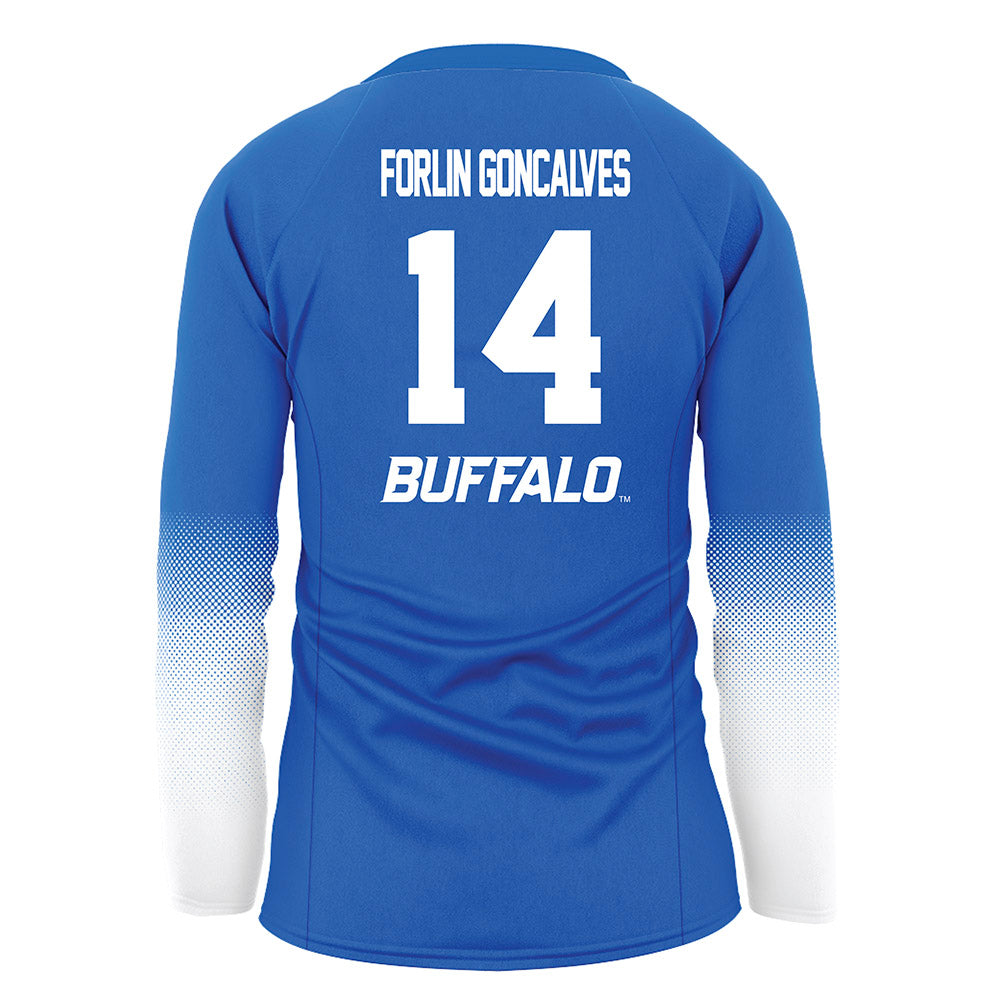 Buffalo - NCAA Women's Volleyball : Manoela Forlin Goncalves - Blue Volleyball Jersey-1