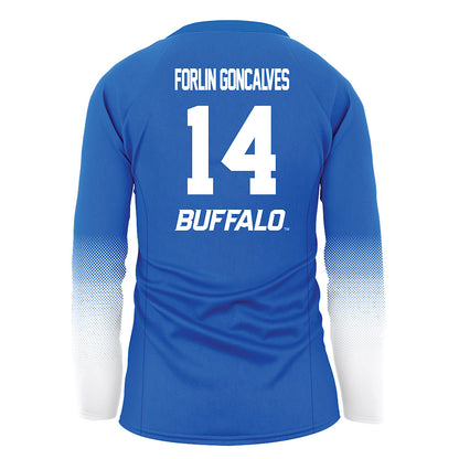 Buffalo - NCAA Women's Volleyball : Manoela Forlin Goncalves - Blue Volleyball Jersey-1