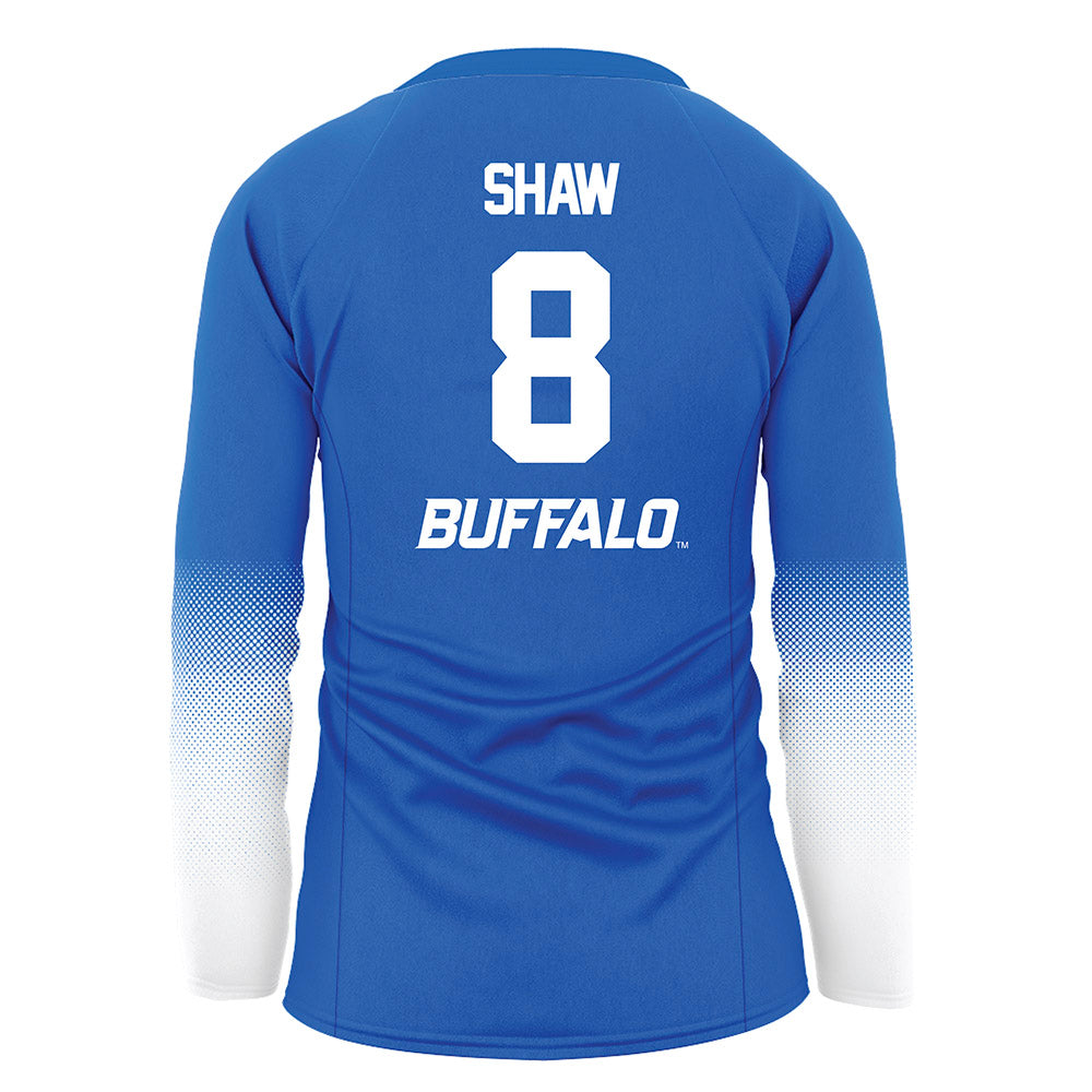 Buffalo - NCAA Women's Volleyball : Tehya Shaw - Blue Volleyball Jersey-1
