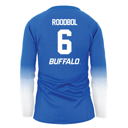 Buffalo - NCAA Women's Volleyball : Ava Roodbol - Blue Volleyball Jersey