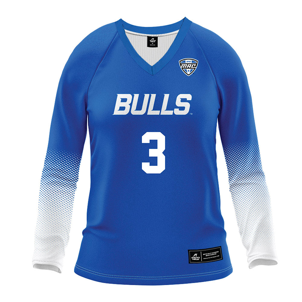 Buffalo - NCAA Women's Volleyball : Sydney Bell - Blue Volleyball Jersey-0