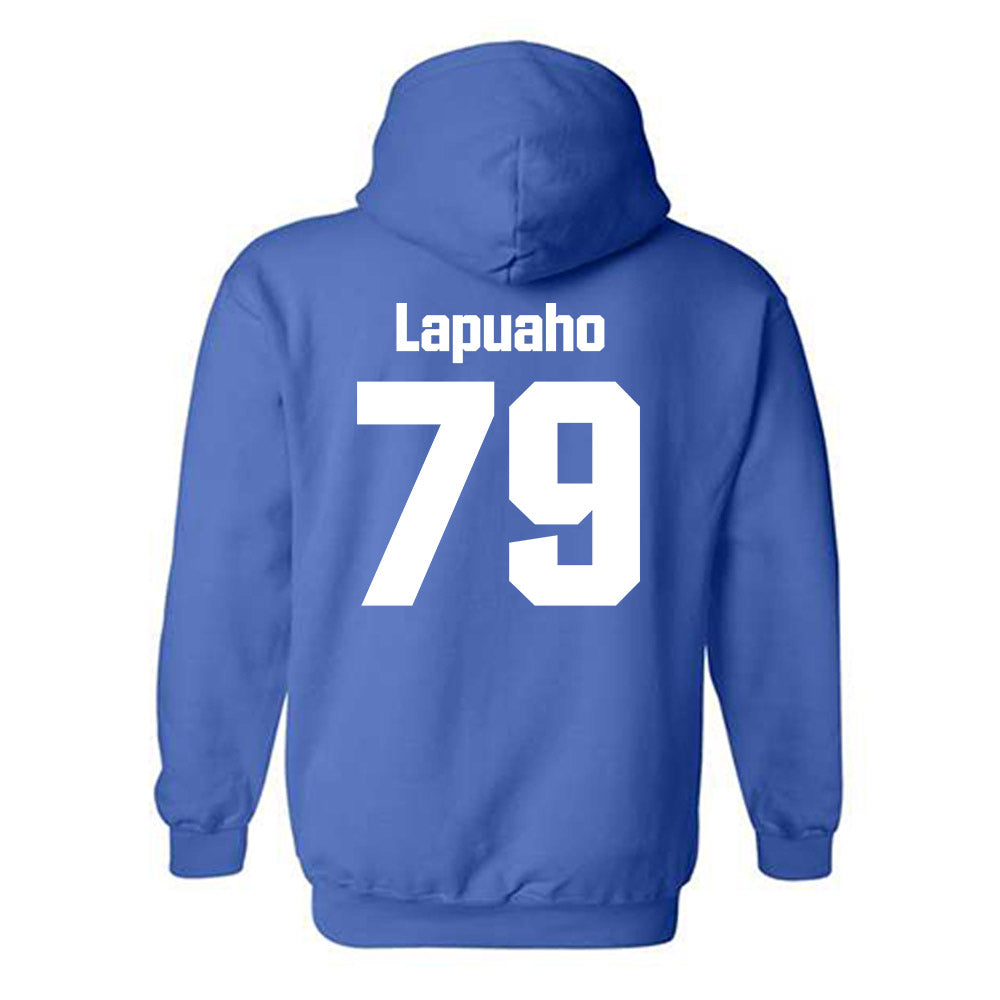 SJSU - NCAA Football : Peseti Lapuaho - Classic Shersey Hooded Sweatshirt-1