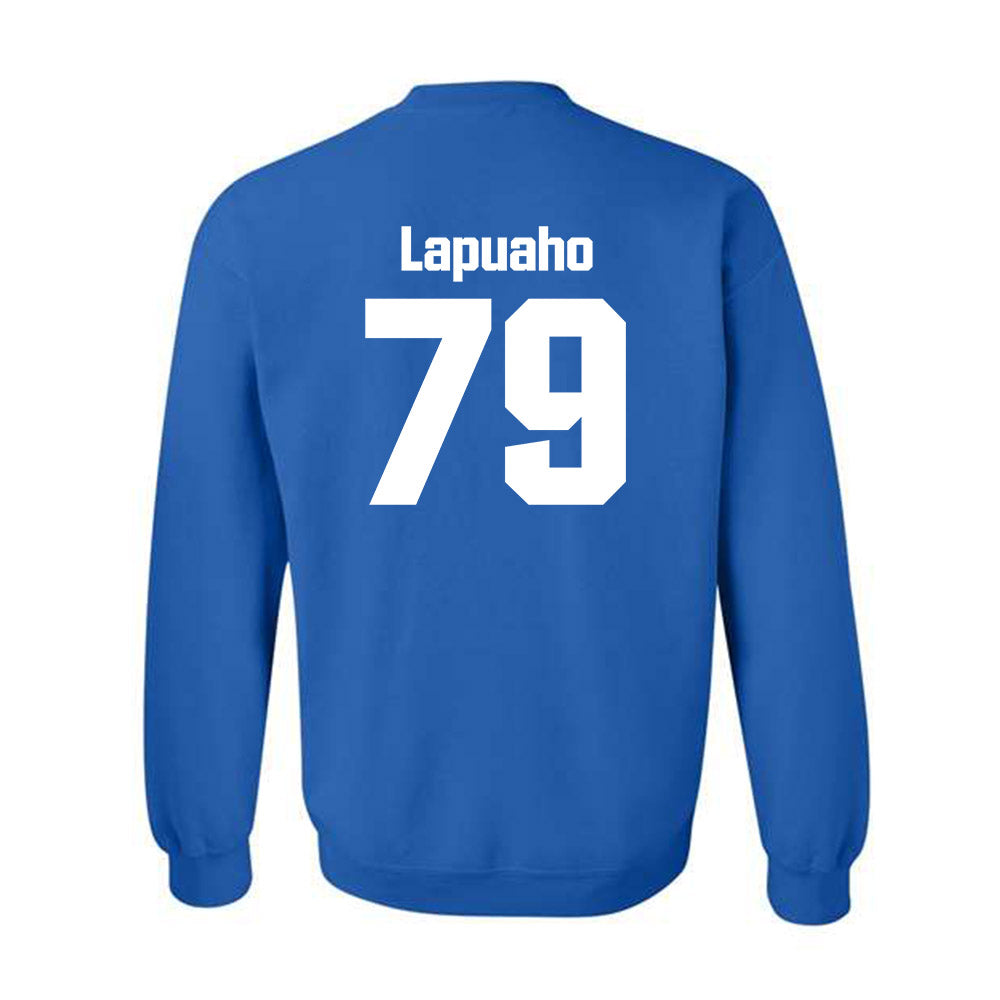 SJSU - NCAA Football : Peseti Lapuaho - Classic Shersey Crewneck Sweatshirt-1